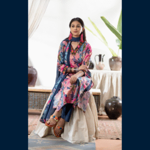 Midnight Blossom Kurta Set