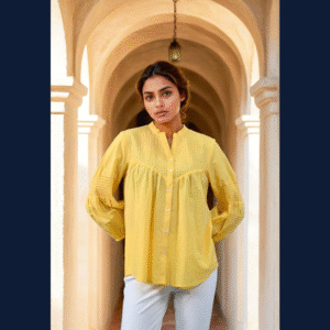 Yellow Textured Shirt