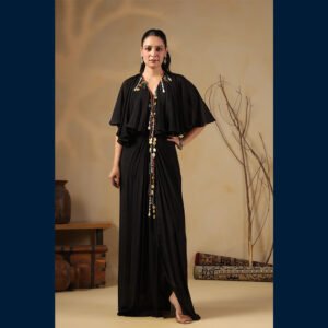 Black Cape Dress