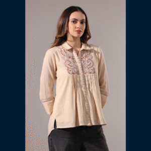 Ivory Blossom Luxe Top