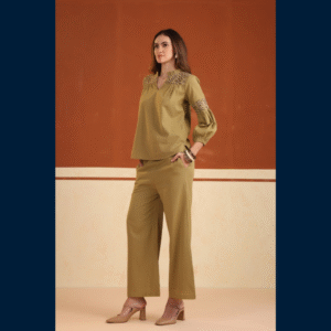 Olive Noor Luxe Co-ord Set