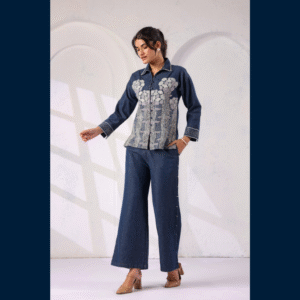 Royal Denim Blossom Set