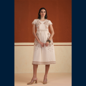 Pearl Blossom Luxe Dress