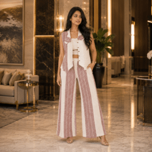 Blush Elegance Vest Co-Ord