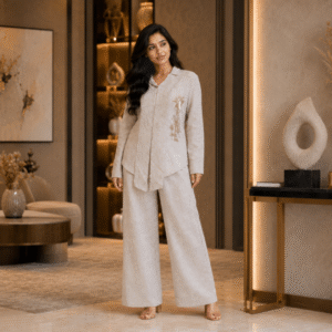 Ivory Luxe Linen Co-Ord Set