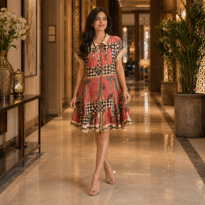 Sunset Mirage Flare Dress
