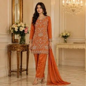 Amber Royale Embroidered Suit Set
