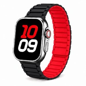 Thin Magnetic Silicone Watch Band for 38mm-40mm-41mm-42mm Apple Watch Strap (S10/S11)