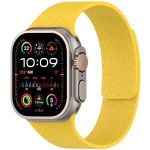 Wave Texture Magnetic Silicone Watch Band for 42mm, 44mm, 45mm, 46mm, 49mm Compatible With Apple Watch Ultra