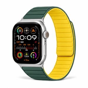 Thin Magnetic Silicone Watch Band for 42mm, 44mm, 45mm, 46mm, 49mm Compatible With Apple Watch Ultra