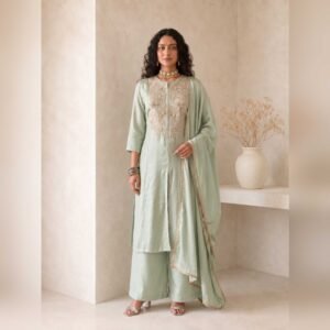 Pista Grace Embroidered Palazzo Set
