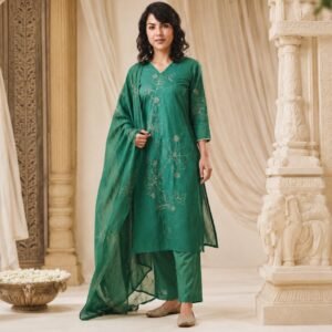 Emerald Gulzar Dupatta Set