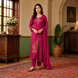 Noor Rani Embroidered Dupatta Set