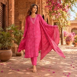 Rani Meher Printed Dupatta Set