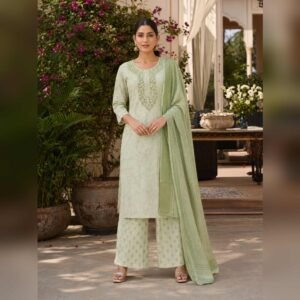 Pista Noor Embroidered Dupatta Set